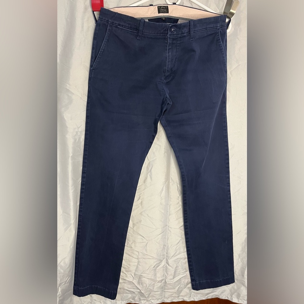 J. Crew Men's Deep Blue Chinos